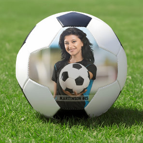 Your Photo, Your Text Soccer Ball