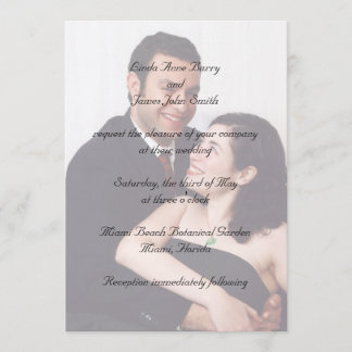 Your Photograph on Wedding Invitations