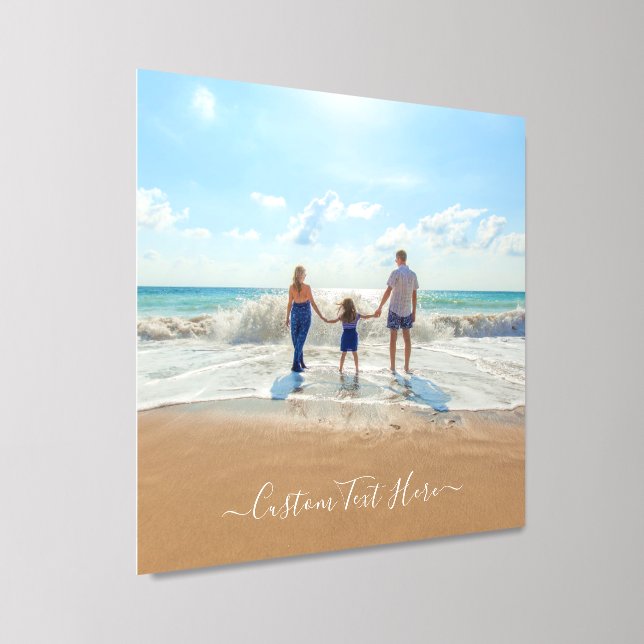 Your Photos and Custom Text Personalized Wall Tile (Angled)