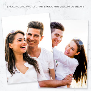 Your Photos Background For Vellum Overlay Invitation