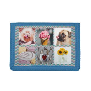 YOUR PHOTOS Chevron Pattern custom wallets