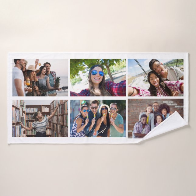 YOUR PHOTOS & COLOR custom bath towel (Bath Towel)
