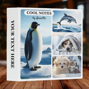 Your Photos Cool Winter Animal Lovers Binder