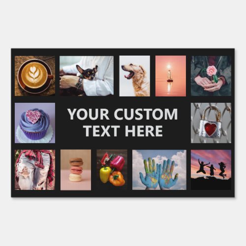 YOUR PHOTOS custom collage template Sign