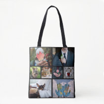 YOUR PHOTOS custom collage template tote bags YOUR PHOTOS custom collage template tote bags