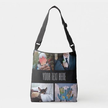 Your Photos Custom Collage Template Tote Bags by PizzaRiia at Zazzle