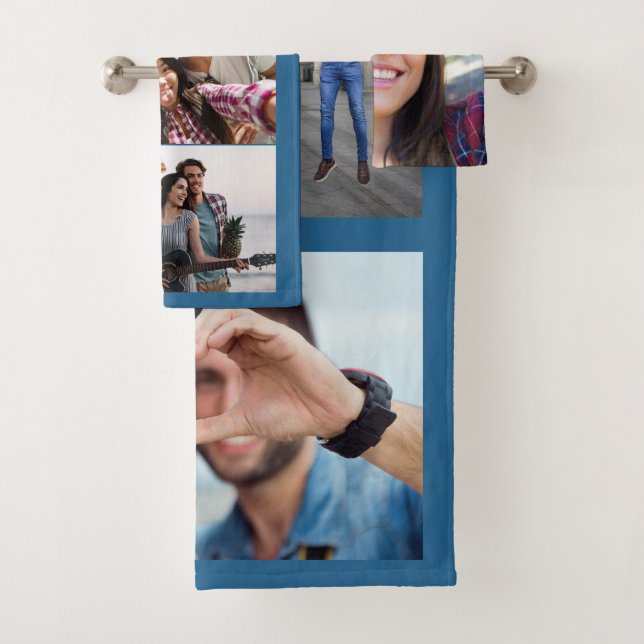 YOUR PHOTOS custom color towel set (Insitu)