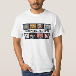 YOUR PHOTOS custom "film strips" clothing T-Shirt