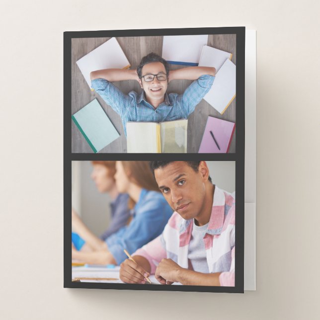 YOUR PHOTOS custom pocket folder set (Front)