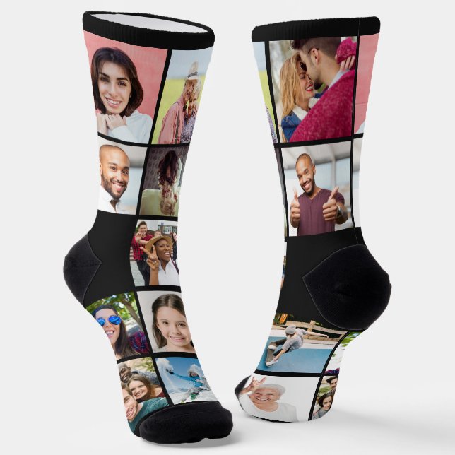 YOUR PHOTOS Custom Socks (Angled)