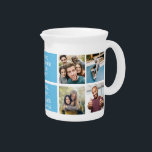 YOUR PHOTOS Custom Text Beverage Pitcher<br><div class="desc">A personalized gift to a friend,  family member,  coworker...  anyone! Change the text fields and the photos to what you want. See my store for more custom items.</div>