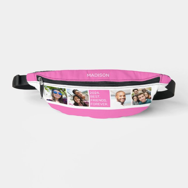 YOUR PHOTOS & Custom Text Fanny Pack (Front)