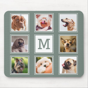 YOUR PHOTOS / dogs custom monogram pad Mouse Pad