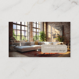 Your photos interior designer, home stager modern business card