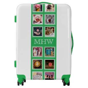 YOUR PHOTOS, MONOGRAM & COLOR luggage