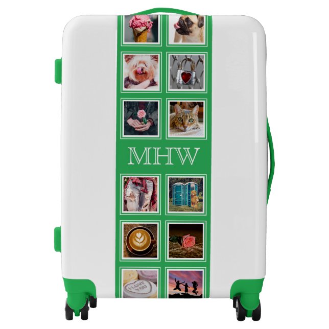 YOUR PHOTOS, MONOGRAM & COLOR luggage (Front)