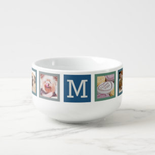 YOUR PHOTOS & MONOGRAM custom dorm room soup mug