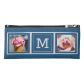YOUR PHOTOS & MONOGRAM custom pencil case (Front)
