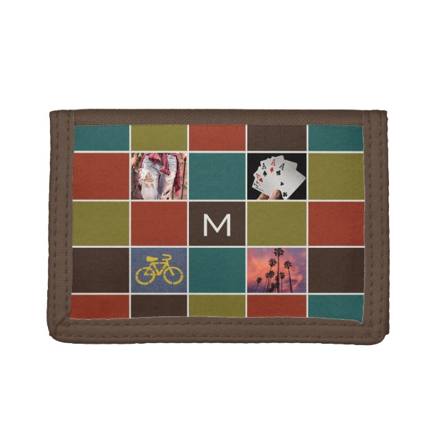 YOUR PHOTOS & MONOGRAM custom wallets (Front)