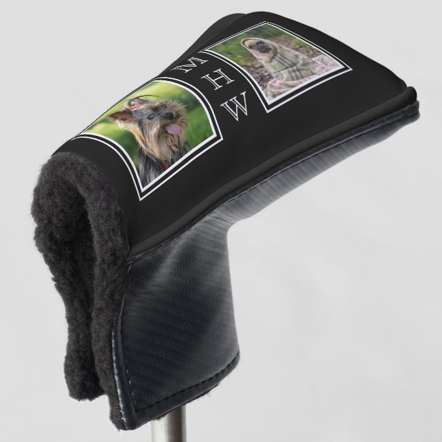 YOUR PHOTOS & MONOGRAM putter cover (3/4 Front)