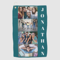 YOUR photos, name & color golf towel