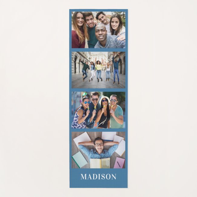 YOUR photos, name & color yoga mat