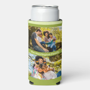 YOUR Photos, Name, Colors Seltzer Can Cooler