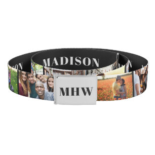 YOUR Photos, name & monogram custom belt