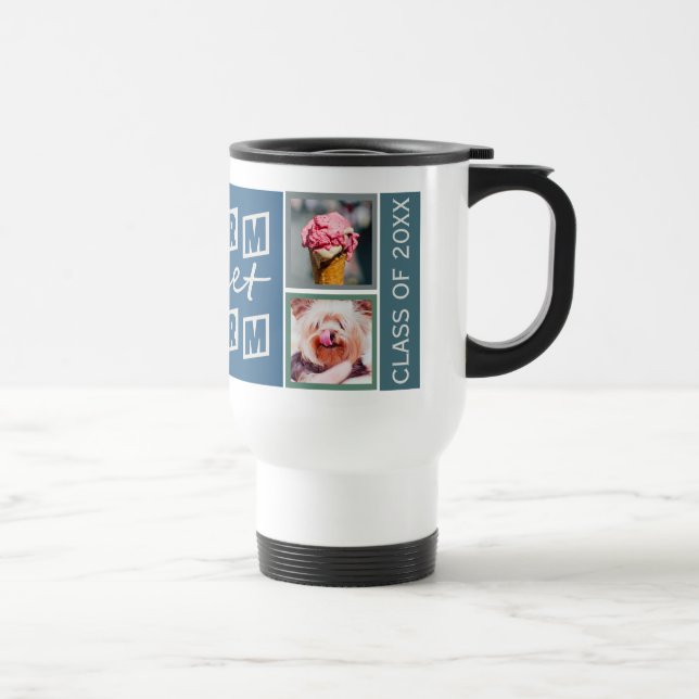 YOUR PHOTOS, NAME & YEAR custom student mugs (Right)