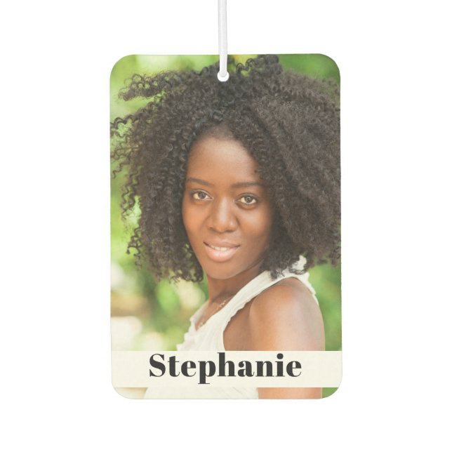 YOUR PHOTOS & NAMES custom car air freshner Freshener (Front)