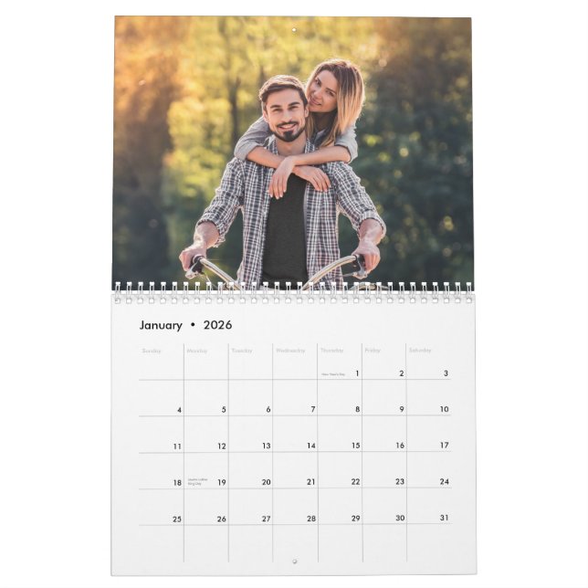 Your Photos on Every Page Calendar (Jan 2026)