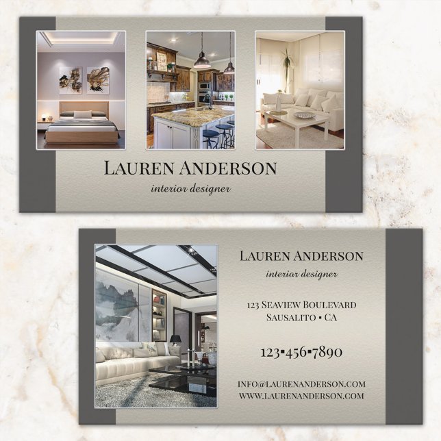 Your Photos Showcase Interior Designer Business Card (Creator Uploaded)