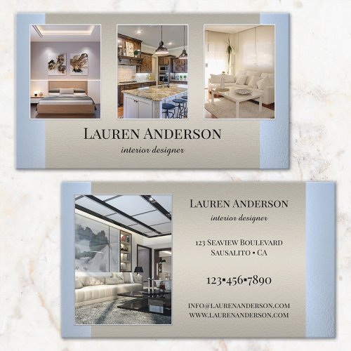 Your Photos Showcase Interior Designer Business Card