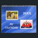Your photos surrounded by Seasonal Frame Calendar<br><div class="desc">A seasonal image appropriate to each month of the year provides a frame background for your personal photos. The text on the front is easily changed by using the template. For example, you might want to change "My Calendar" to a family name, or something else. For other changes (different type...</div>