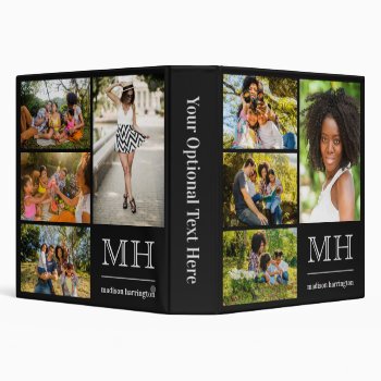 Your Photos  Text & Color Binders by PizzaRiia at Zazzle