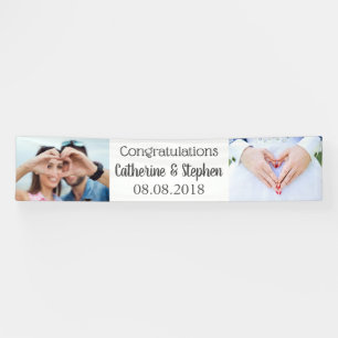 YOUR PHOTOS, TEXT & COLOR custom banner