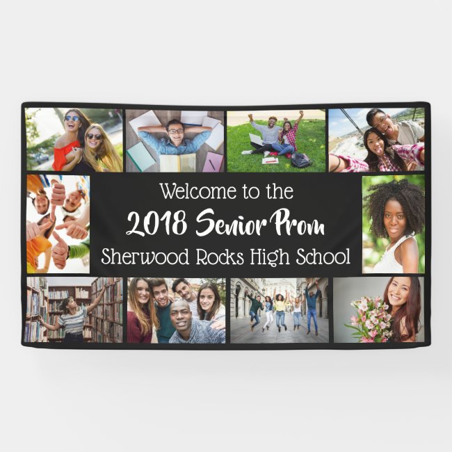 YOUR PHOTOS TEXT & COLOR custom banner