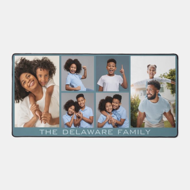 YOUR Photos, Text & Color Desk Mat (Front)