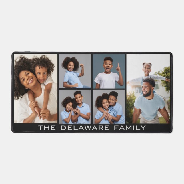 YOUR Photos, Text & Color Desk Mat (Front)