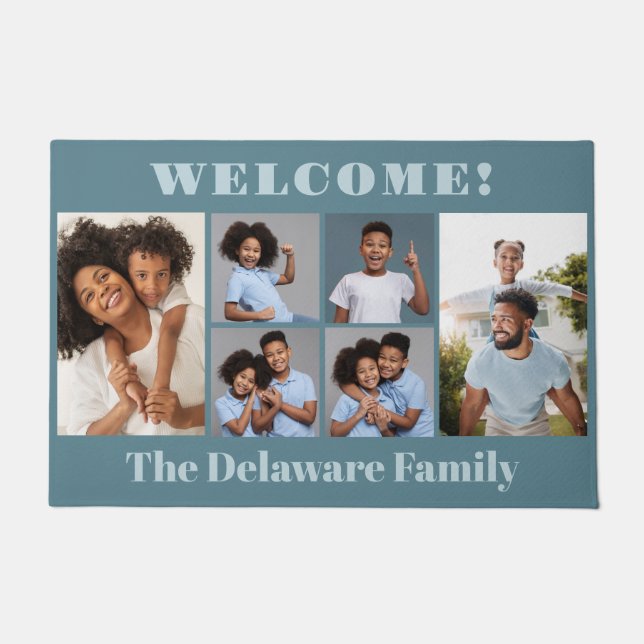 YOUR Photos, Text & Color Doormat (Front)