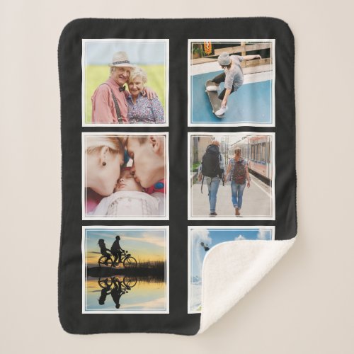 YOUR PHOTOS TEXT  COLOR fleece blankets