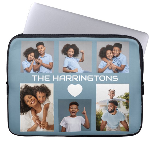 YOUR Photos, Text & Color Laptop Sleeve (Front)