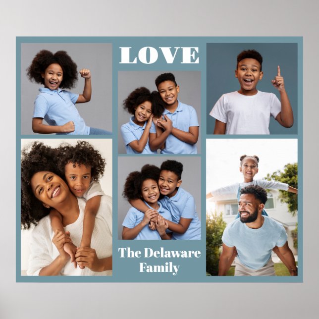 YOUR Photos, Text & Color Poster (Front)