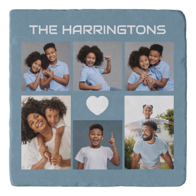 YOUR Photos, Text & Color Trivet (Front)