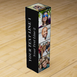 YOUR Photos, Text &amp; Color Wine Box