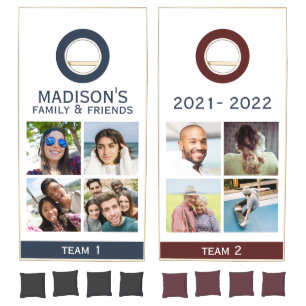 YOUR Photos & Text Cornhole Set