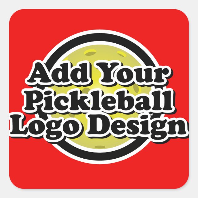 Your Pickleball Logo Sticker (Front)