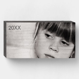 Your Picture Here with Date or Your Quote Wooden Box Sign