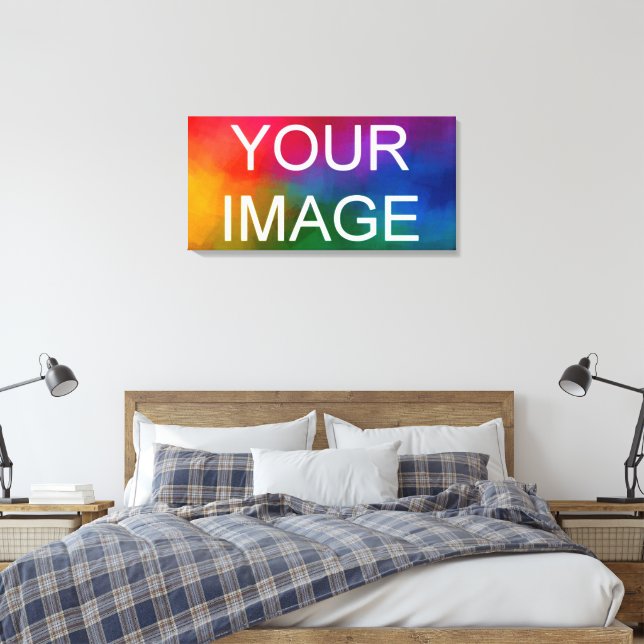 Your Picture Image Photo Logo Template High Qality Canvas Print (Insitu(Bedroom))