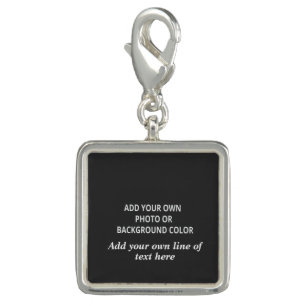 Your picture or background color. Your text Throw Charm